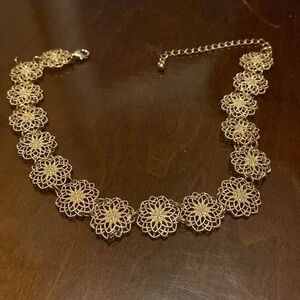 Gold tone necklace